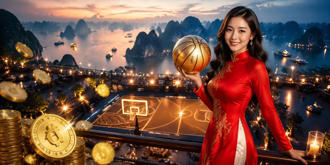 Cảnh Hạ Long Bay với không khí cổ vũ bóng rổ và cược thể thao sôi động của người Việt