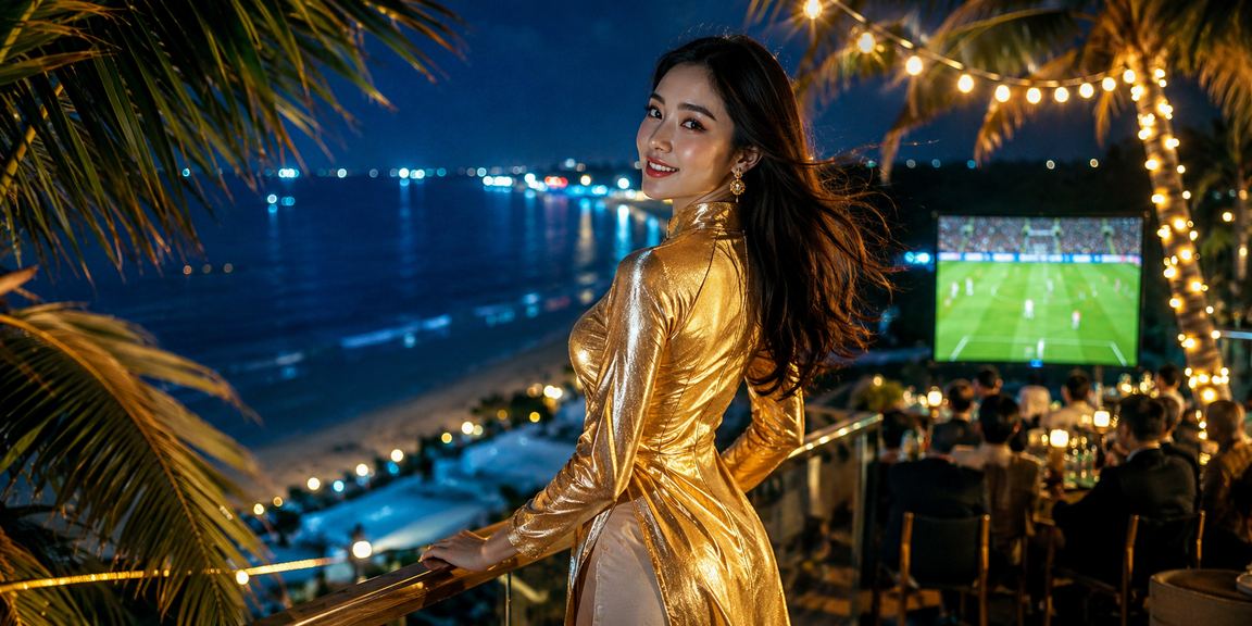 Người dùng tại Phú Quốc theo dõi trận bóng đá và đặt cược trực tuyến qua điện thoại